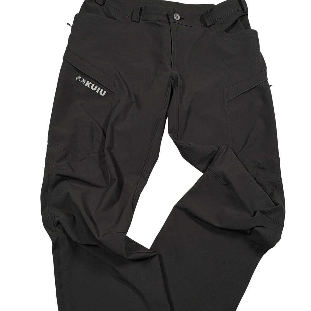 KUIU Pants Mens 38S Attack Black Primeflex DWR Technical Hunting EUC